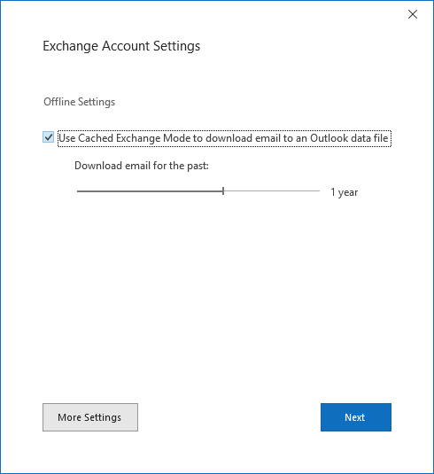 Exchange Account Setting 
